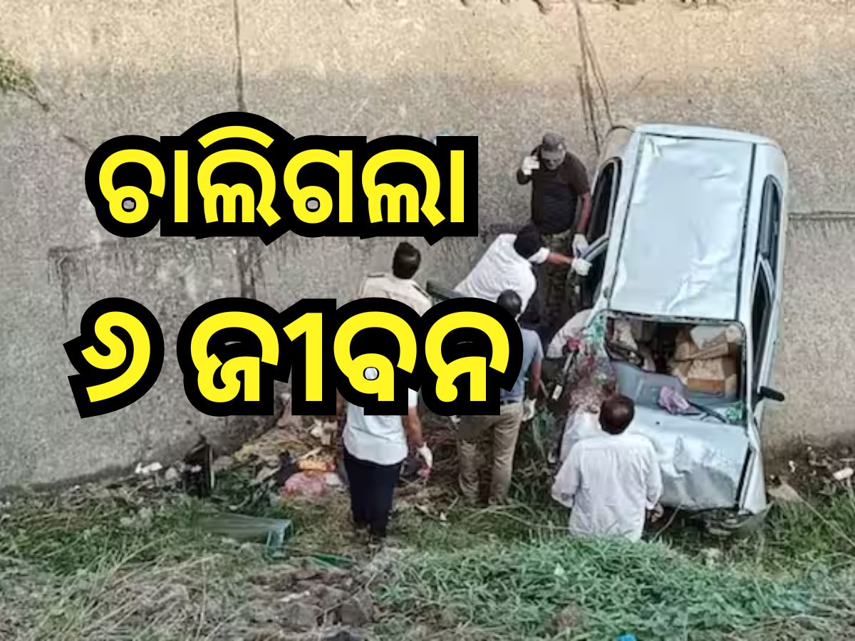 Road Accident: ଭାରସାମ୍ୟ ହରାଇ କେନାଲକୁ ଖସିଲା କାର, ଘଟଣାସ୍ଥଳରେ ୬ ମୃତ Road Accident: ଭାରସାମ୍ୟ ହରାଇ କେନାଲକୁ ଖସିଲା କାର, ଘଟଣାସ୍ଥଳରେ ୬ ମୃତ