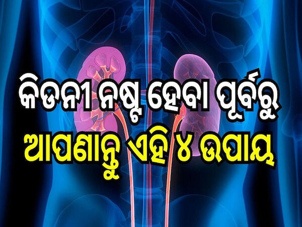 Kidney Health Tips: କିଡନୀ ନଷ୍ଟ ହେବା ପୂର୍ବରୁ ଆପଣାନ୍ତୁ ଏହି ୪ ଉପାୟ...