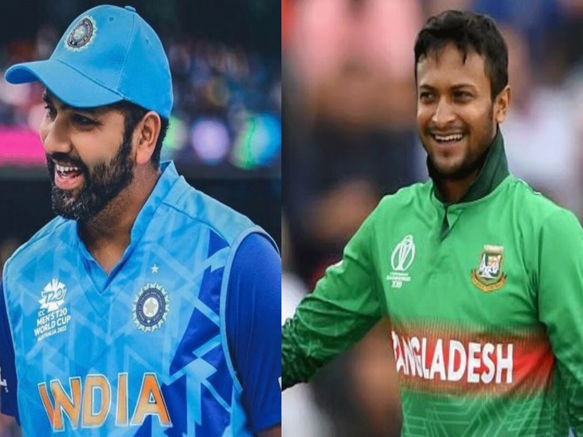  IND vs BAN: शाकिब अल हसन ने रोहित शर्मा को लेकर आखिर ऐसा क्या कहा दिया, जिससे विरोधियों की बढ़ गई टेंशन!