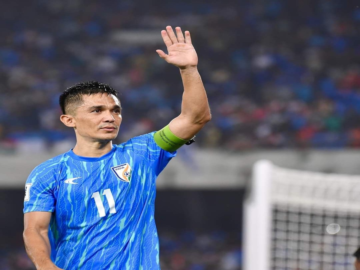 Indian football player Sunil Chhetri retired