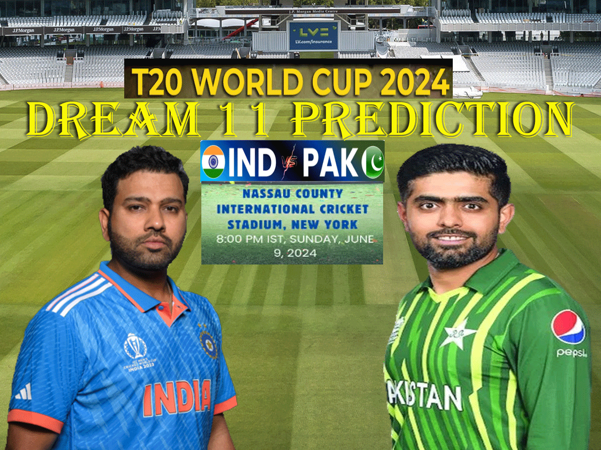 IND vs PAK Dream11 Prediction: IND बनाम PAK हाई-वोल्टेज मैच में ऐसे बनाएं बेस्ट ड्रीम11 टीम, जानें पिच रिपोर्ट और प्लेइंग 11 IND vs PAK Dream11 Prediction: IND बनाम PAK हाई-वोल्टेज मैच में ऐसे बनाएं बेस्ट ड्रीम11 टीम, जानें पिच रिपोर्ट और प्लेइंग 11