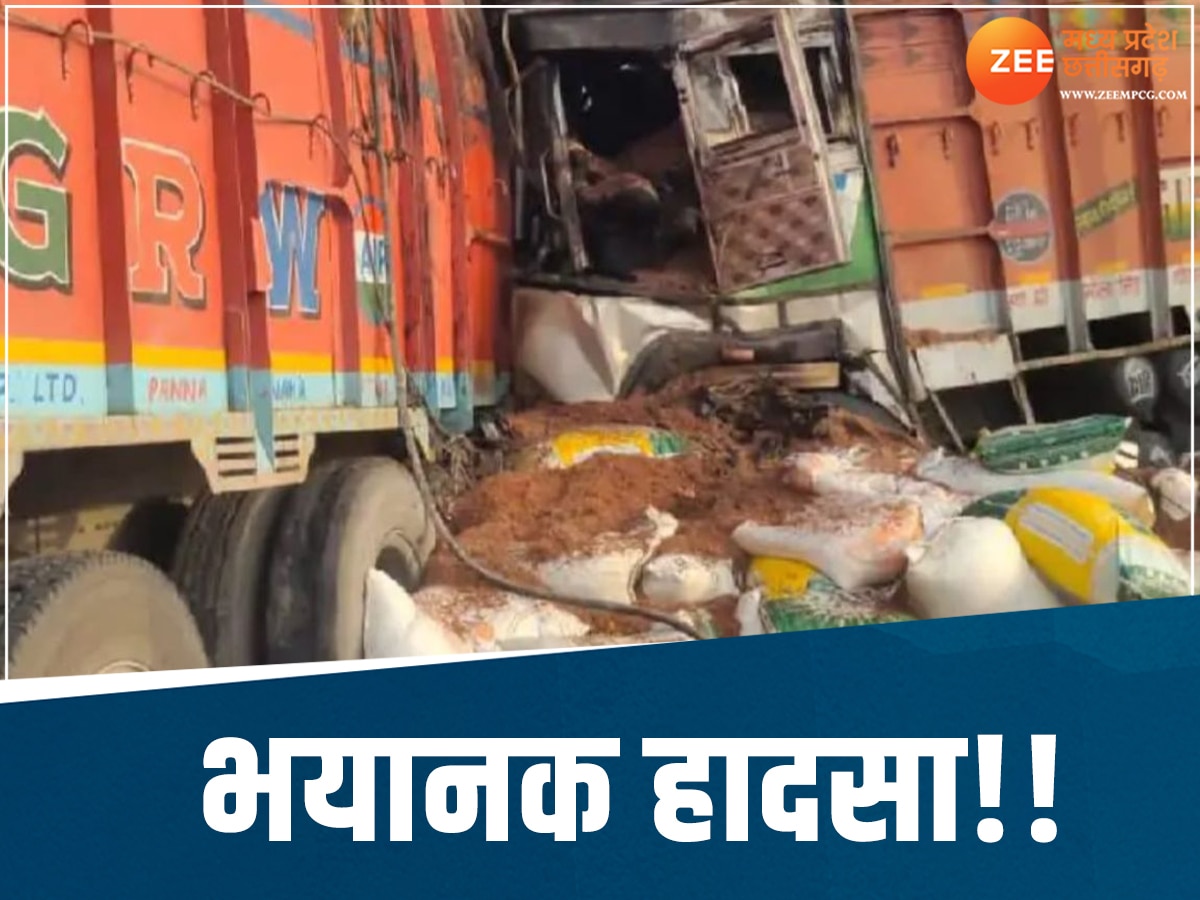 2 truck accident on Rewa Prayagraj national highway