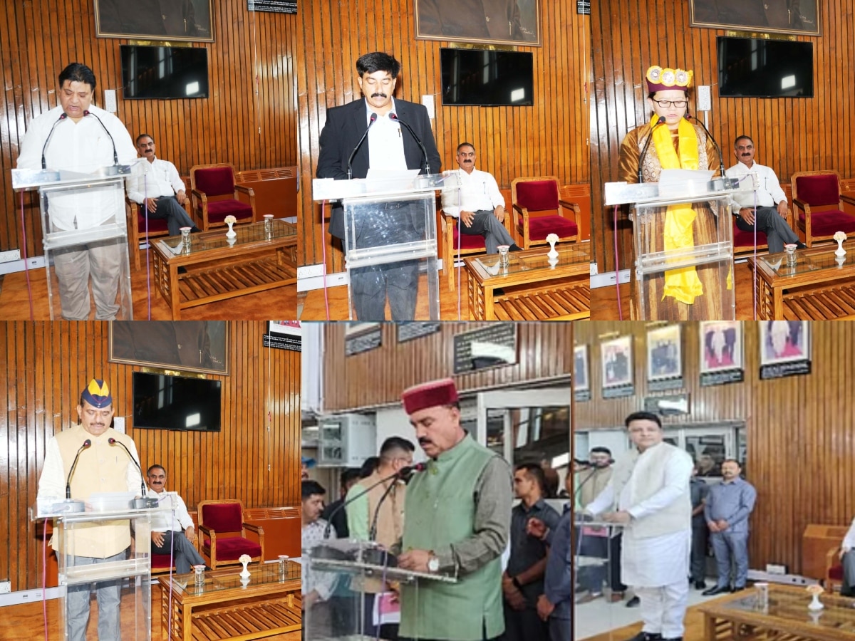 Himachal MLA Oath Ceremony: हिमाचल के 6 नव निर्वाचित विधायकों ने ली शपथ, CM सुक्खू रहे मौजूदे
