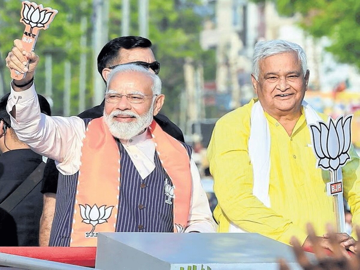 Kirori Lal Meena and PM Narendra Modi