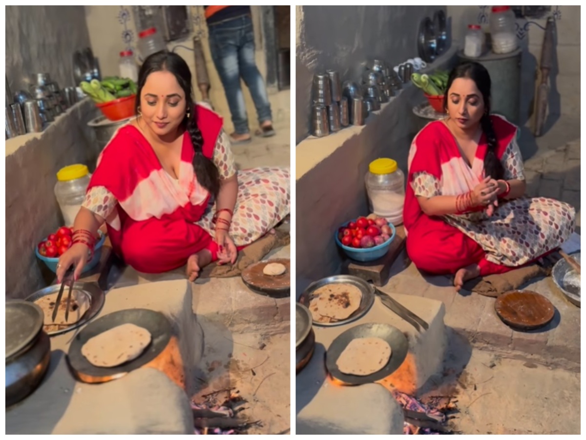 Bhojpuri actress Rani Chatterjee from making roti on stove to going to ...