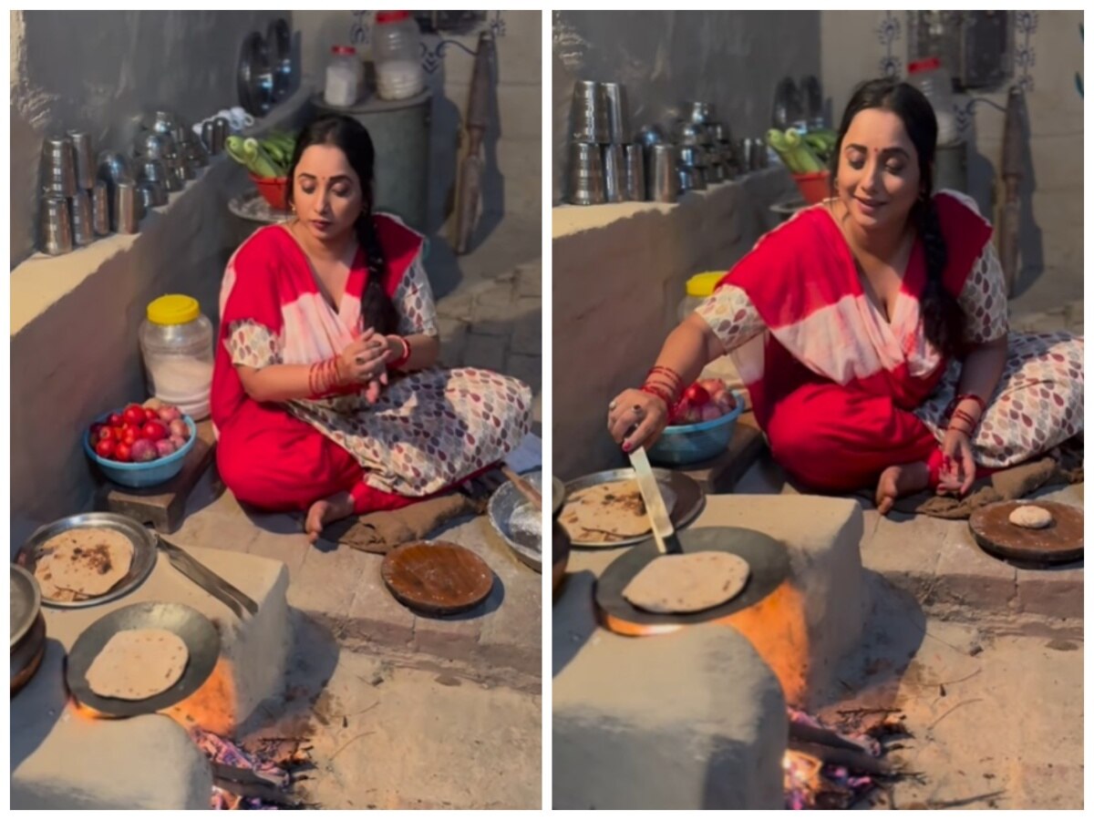 Bhojpuri actress Rani Chatterjee from making roti on stove to going to ...