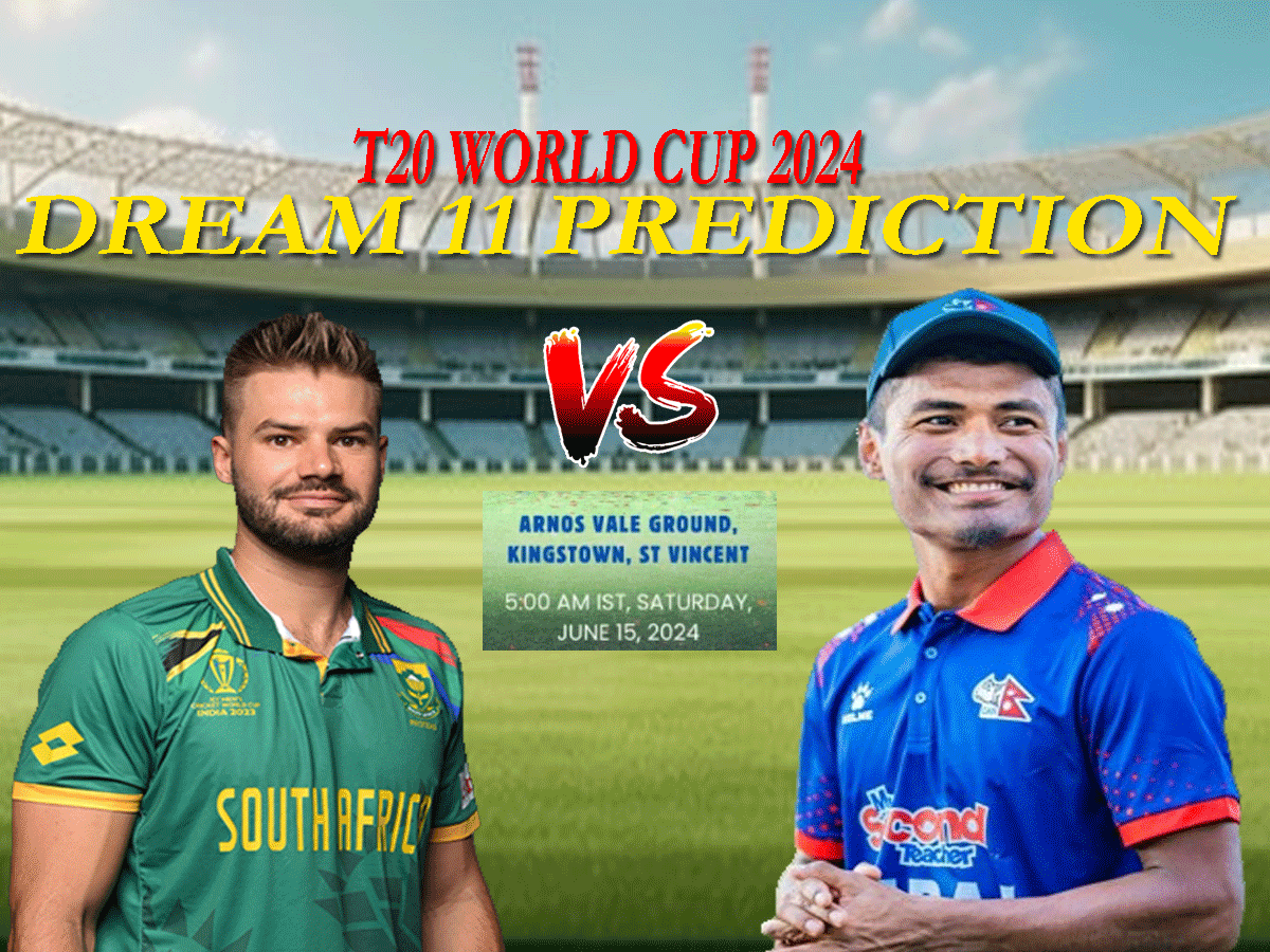 SA vs NEP Dream11 Prediction: ऐसे बनाएं बेस्ट ड्रीम11 टीम, जानें पिच रिपोर्ट और प्लेइंग 11 SA vs NEP Dream11 Prediction: ऐसे बनाएं बेस्ट ड्रीम11 टीम, जानें पिच रिपोर्ट और प्लेइंग 11