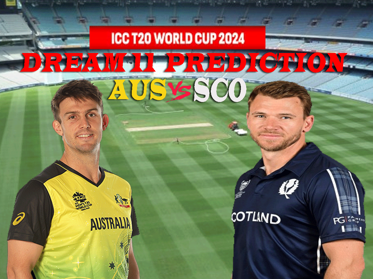AUS vs SCO Dream11 Prediction: इन खिलाड़ियों के साथ बनाएं बेस्ट ड्रीम11 टीम, जीत होगी पक्की; जानें पिच रिपोर्ट और प्लेइंग 11 AUS vs SCO Dream11 Prediction: इन खिलाड़ियों के साथ बनाएं बेस्ट ड्रीम11 टीम, जीत होगी पक्की; जानें पिच रिपोर्ट और प्लेइंग 11