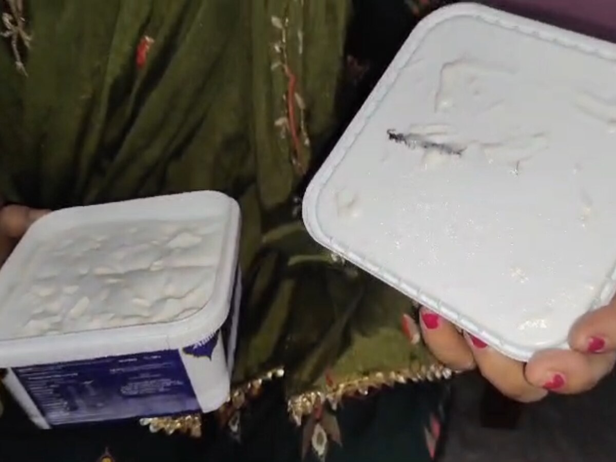 Noida News: नोएडा में महिला ने ऑनलाइन मंगवाई आइसक्रीम, उसमें से निकला कनखजूरा