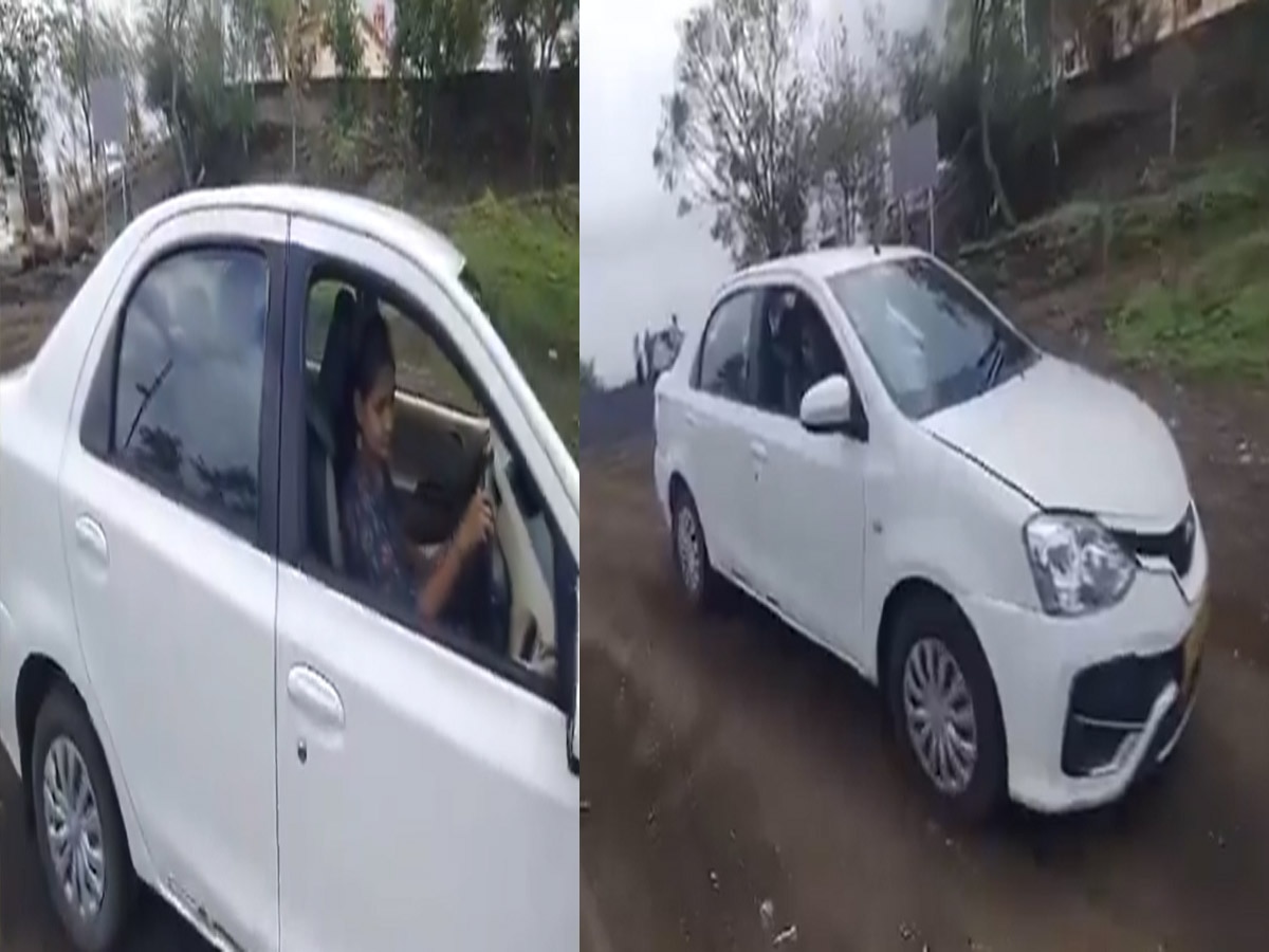 Maharashtra: कार बैक करना पड़ गया भारी, महिला ने गाड़ी खाई में गिराई