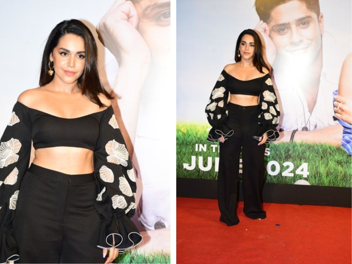 ब्लैक आउटफिट में नैला ग्रेवाल