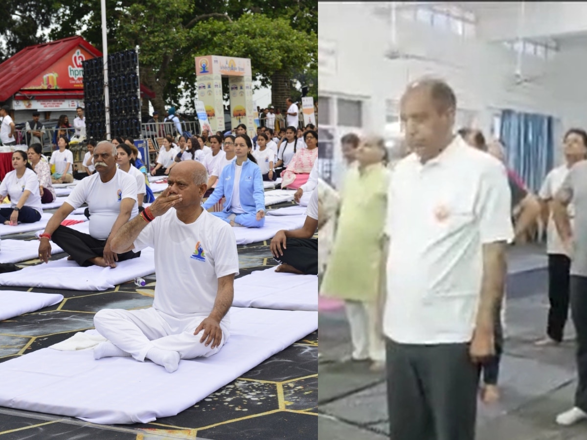 शिमला में राज्यपाल शिव प्रताप शुक्ल ने किया योग, ऊना में जयराम ठाकुर ने योग कर दिया संदेश