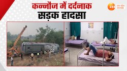 Lucknow Agra Expressway के नीचे गिरी यात्रियों से खचाखच भरी डबल डेकर बस