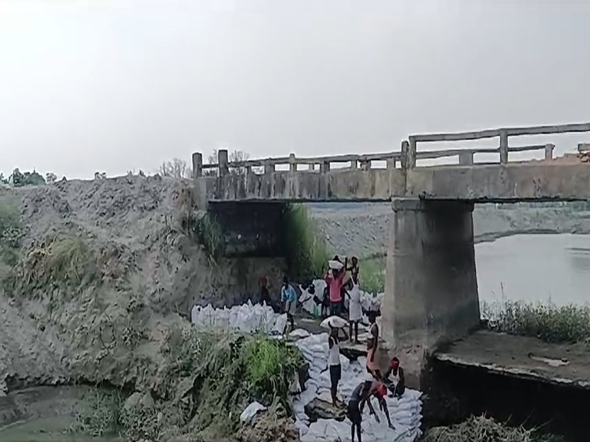 सीवान में पुल मरम्मत का काम शुरू
