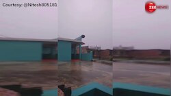 Shocking Video: बारिश में छत पर रील बना रही थी लड़की, तभी अचानक गिरी बिजली, फिर जो हुआ...
