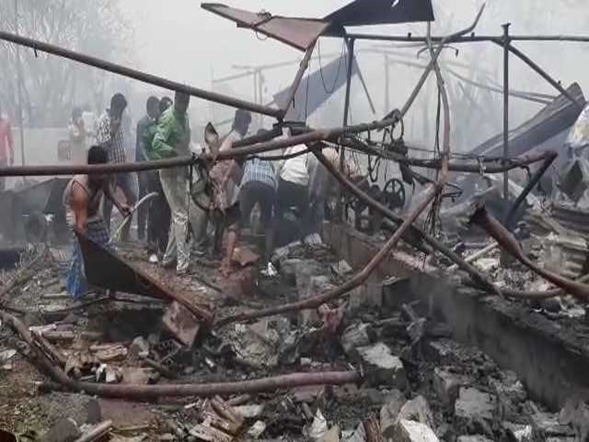 Blast at Telangana glass factory Blast at Telangana glass factory