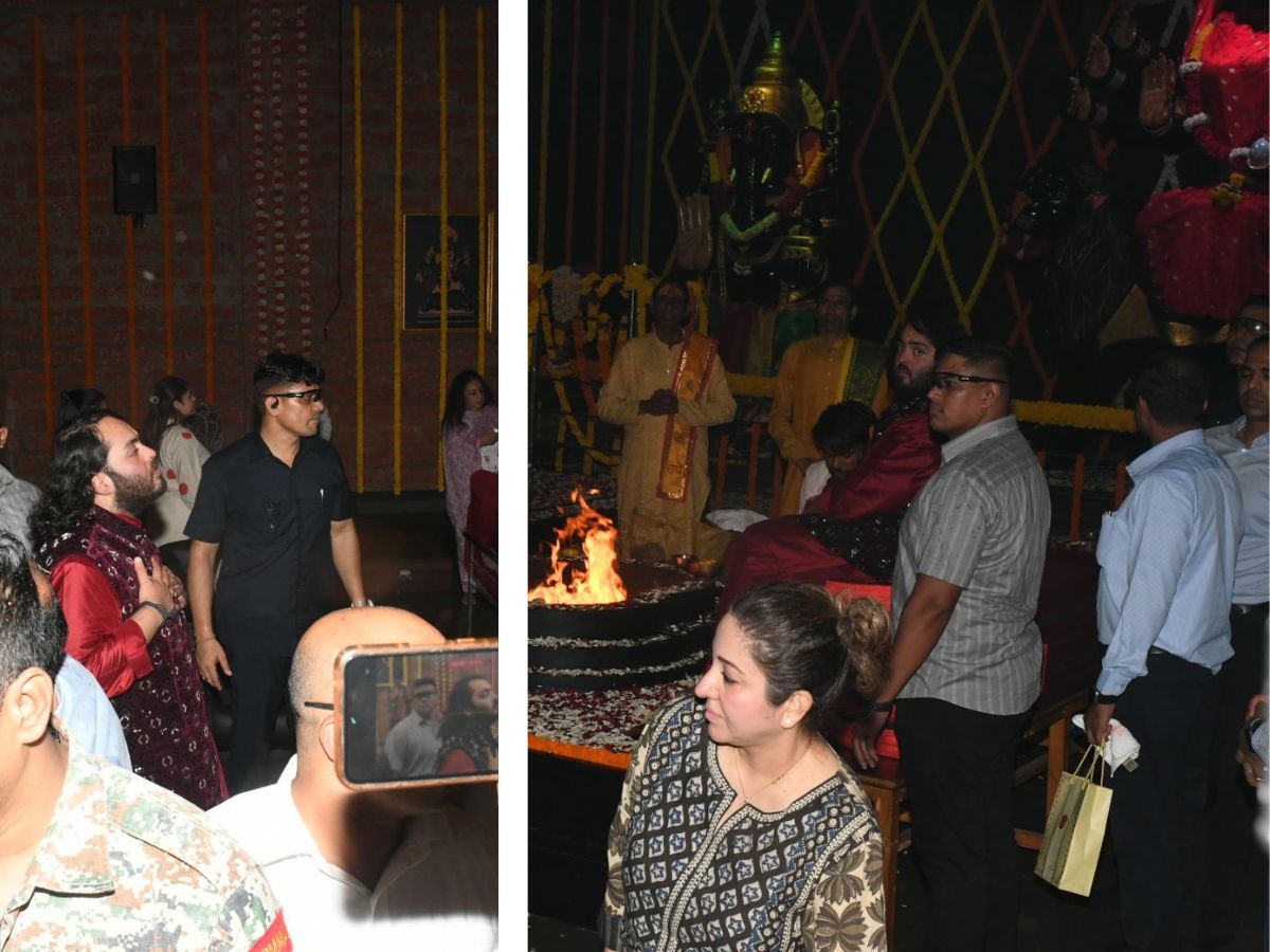 अनंत अंबानी ने किया हवन