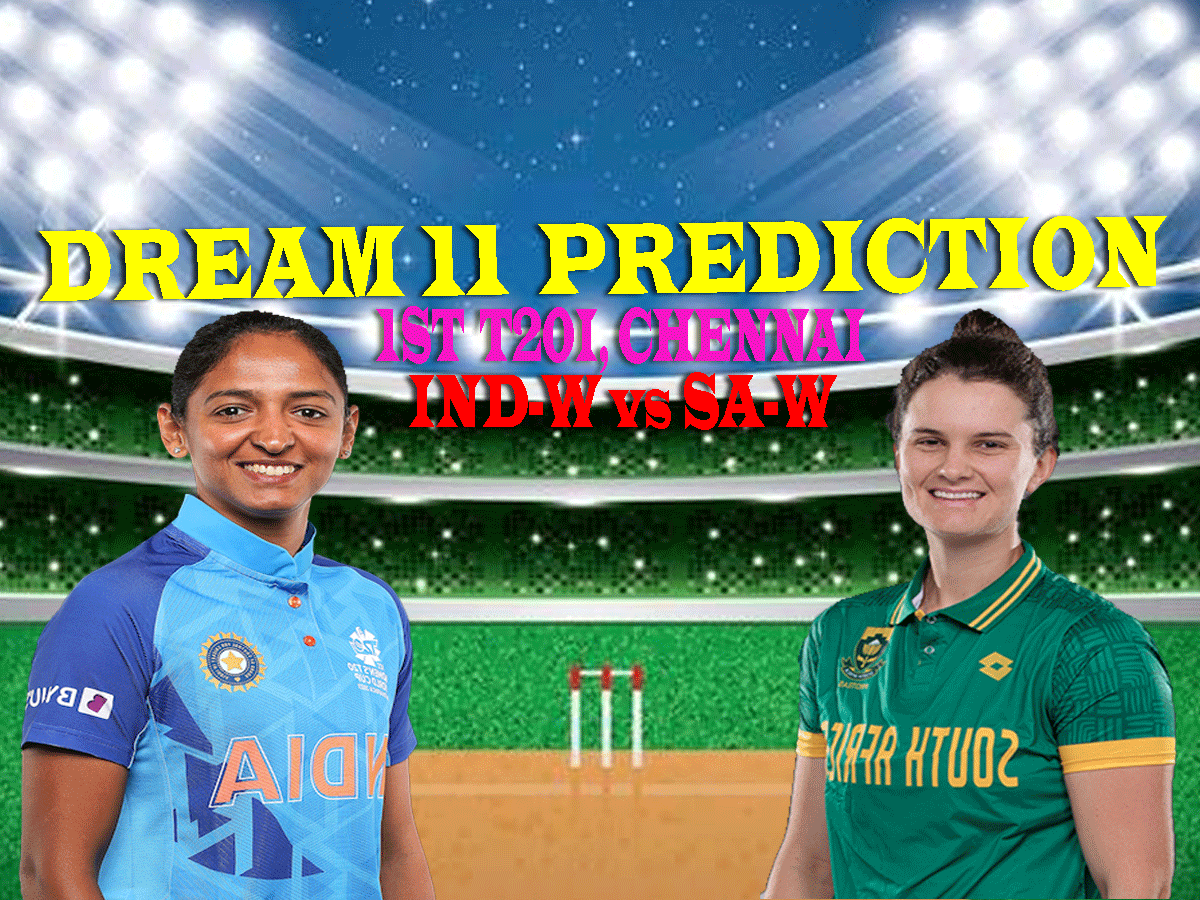 IND-W vs SA-W Dream 11 Prediction: ऐसे बनाएं ड्रीम11 टीम , जानें पिच रिपोर्ट और प्लेइंग 11 IND-W vs SA-W Dream 11 Prediction: ऐसे बनाएं ड्रीम11 टीम , जानें पिच रिपोर्ट और प्लेइंग 11