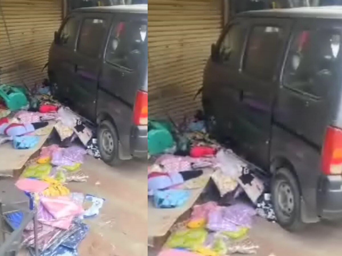 Delhi Accident: सरोजिनी नगर मार्केट में तेज रफ्तार कार ने दुकान के शटर में मारी टक्कर, तीन घायल 