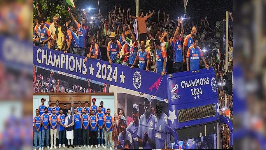 Team India Victory Parade: मुंबई में भारतीय टीम का हुआ भव्य स्वागत, खुले बस में नजर आए चैंपियंस