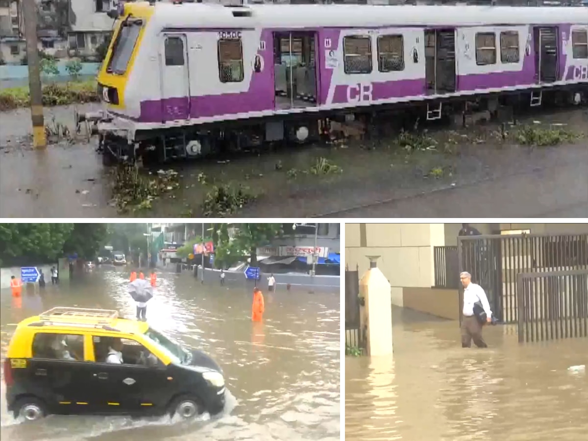 Mumbai Rain: पानी-पानी हुई मुंबई, सड़कों पर जाम, ट्रेन और हवाई सेवाओं पर भी पड़ा असर