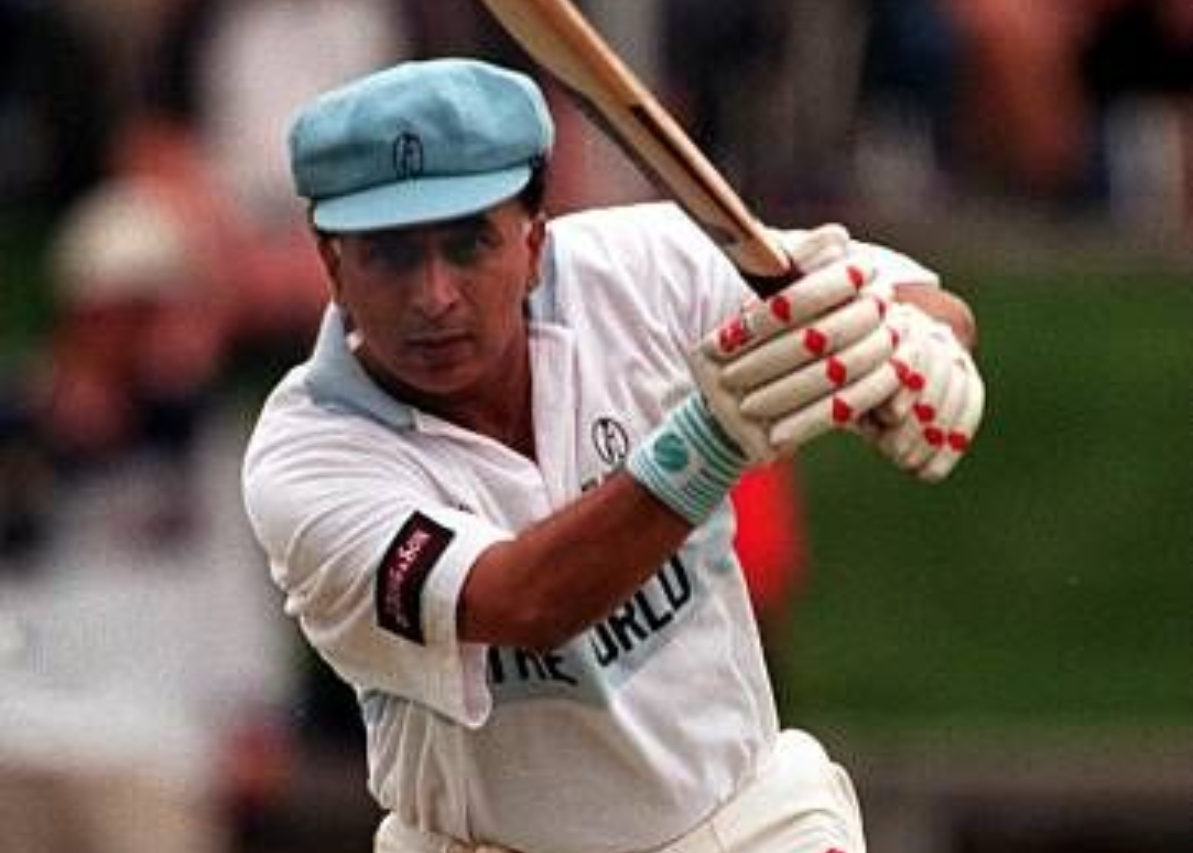 अंपायर के आउट देने पर गावस्कर हुए नाराज