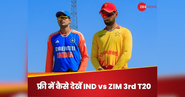 Ind vs Zim 2024 3rd T20 Live Streaming When and where to watch free