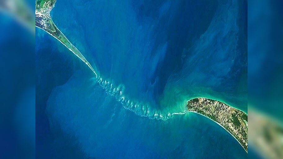 ISRO Ram Setu Research Map made of bridge with the help of satellite ...