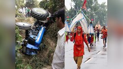 मुजफ्फरनगर में ट्रक-ट्रैक्टर ट्रॉली में भिड़ंत में 12 कावड़िए घायल