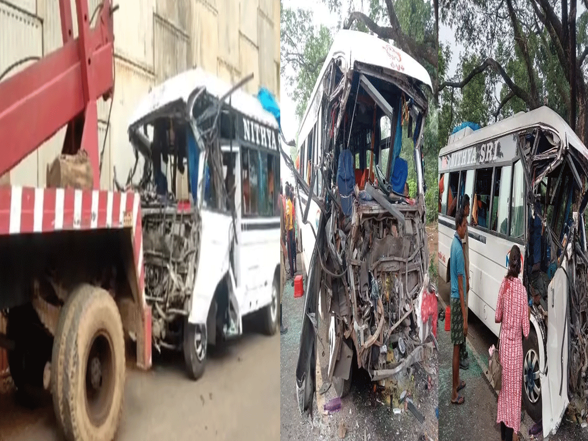 Odisha Road Accident: मयूरभंज में तीर्थयात्रियों से भरी बस ने ट्रक को मारी टक्कर, तीन की मौत; 20 घायल Odisha Road Accident: मयूरभंज में तीर्थयात्रियों से भरी बस ने ट्रक को मारी टक्कर, तीन की मौत; 20 घायल