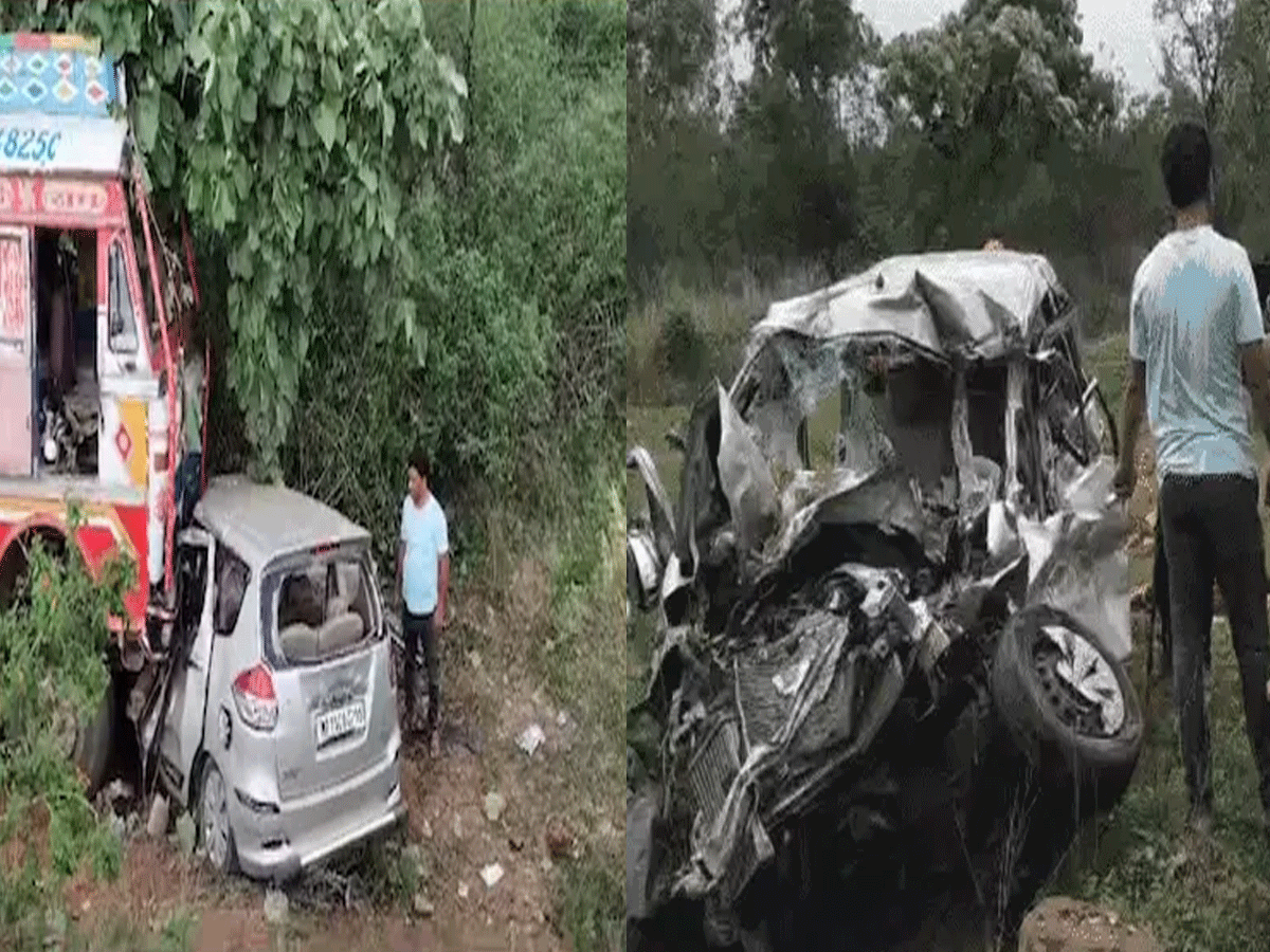 MP Road Accident: सतना में भीषण सड़क हादसा; ट्रक ने कार को मारी टक्कर, 3 की मौत, चार घायल MP Road Accident: सतना में भीषण सड़क हादसा; ट्रक ने कार को मारी टक्कर, 3 की मौत, चार घायल