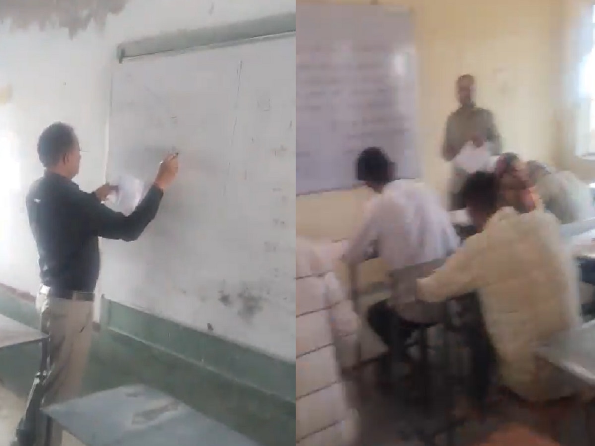 राजस्थान में शिक्षा प्रणाली का उड़ रहा मजाक, टीचर इस तरह छात्रों को करा रहे नकल