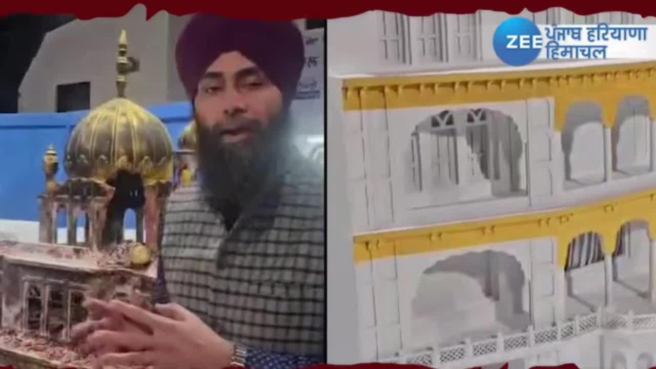Paper artist made models of Sri Akal Takht Sahib Sushobhit in Australia ...
