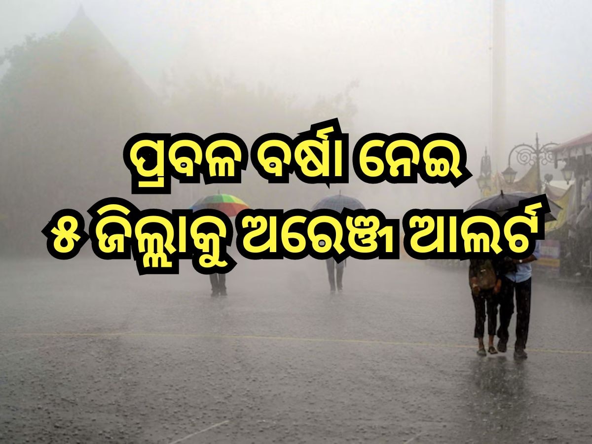 Weather Update: ଲଘୁଚାପ ପ୍ରଭାବ, ଆଜି ଏହି ସବୁ ଜିଲ୍ଲାରେ ପ୍ରବଳରୁ ଅତି ପ୍ରବଳ ବର୍ଷା ସମ୍ଭାବନା