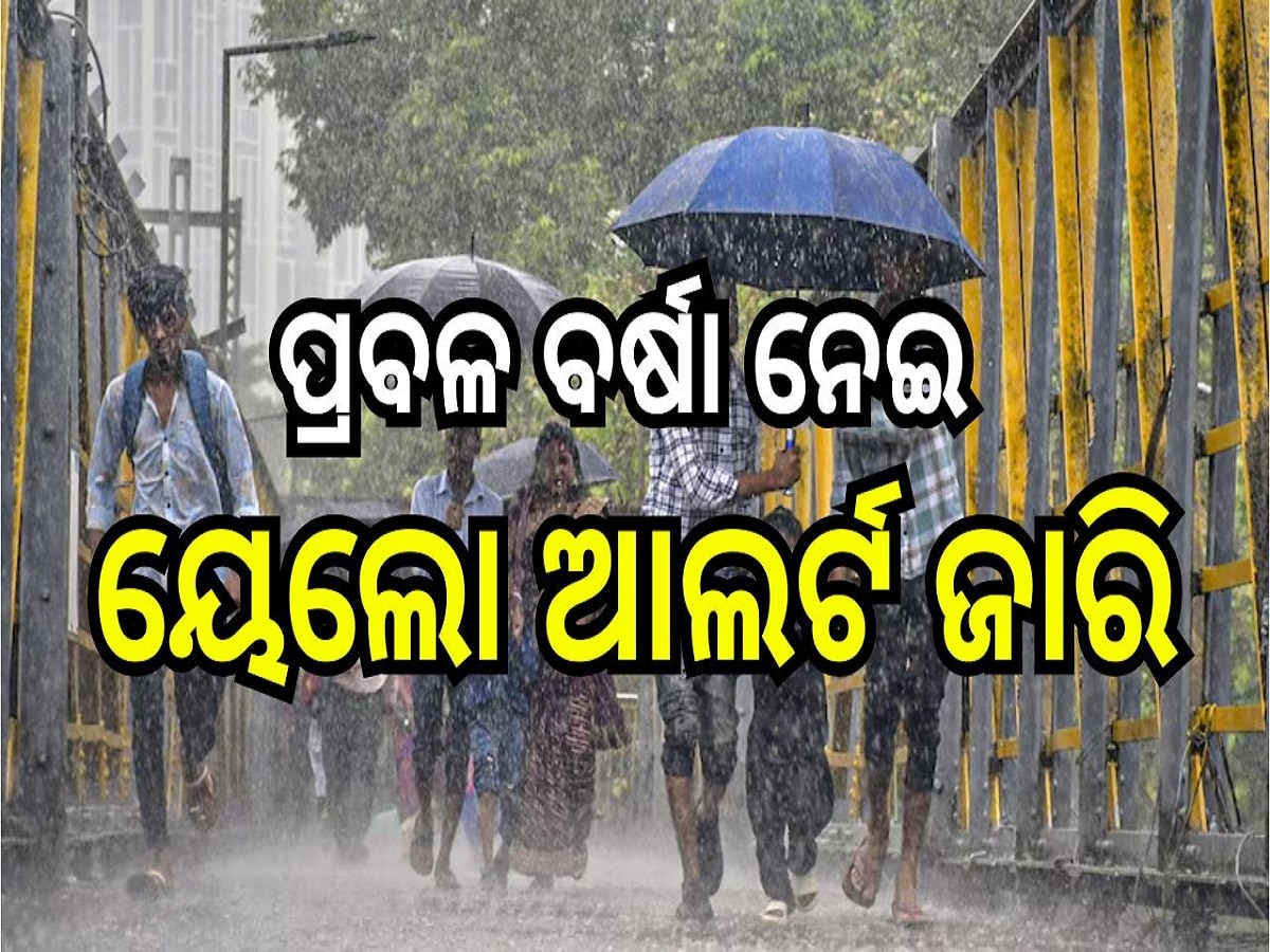 Weather Report: ପ୍ରବଳ ବର୍ଷା ନେଇ ଏହି ସବୁ ସ୍ଥାନ ପାଇଁ ୟେଲୋ ଆଲର୍ଟ ଜାରି...