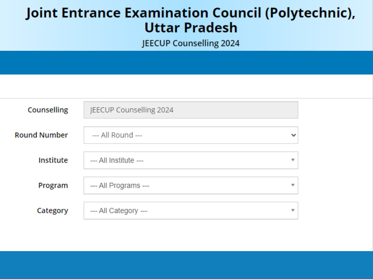 JEECUP राउंड 1 काउंसलिंग 2024 की कट-ऑफ जारी, देखें ओपनिंग और क्लोजिंग मार्क्स