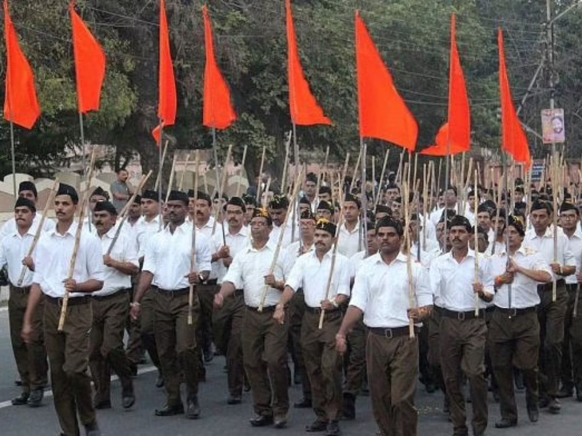 RSS SHAKHA STONE PELTING