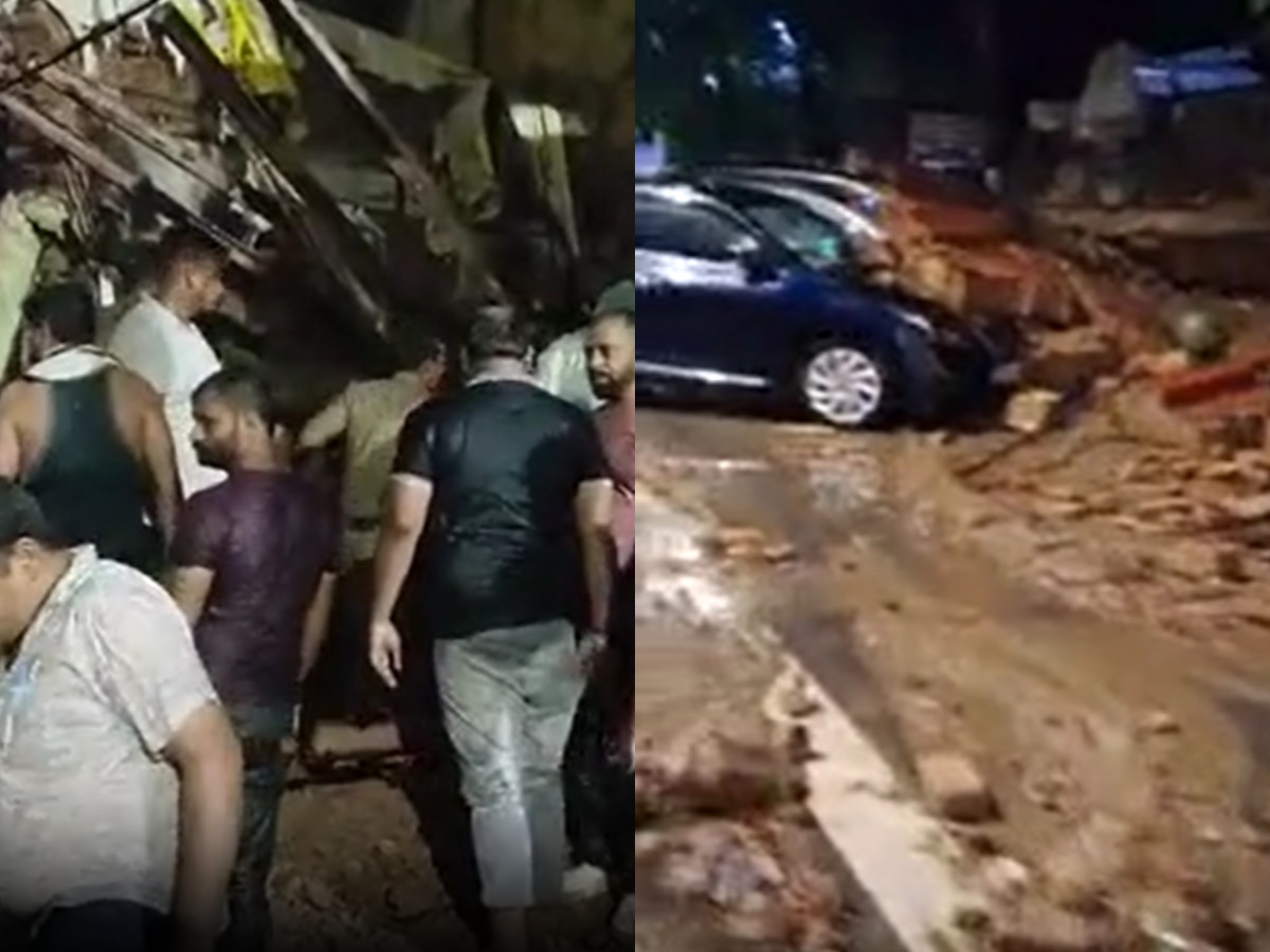 Delhi Rain: दिल्ली में तबाही की बारिश, सब्जी मंडी में गिरा मकान तो दरियागंजा में गिरी स्कूल की दीवार