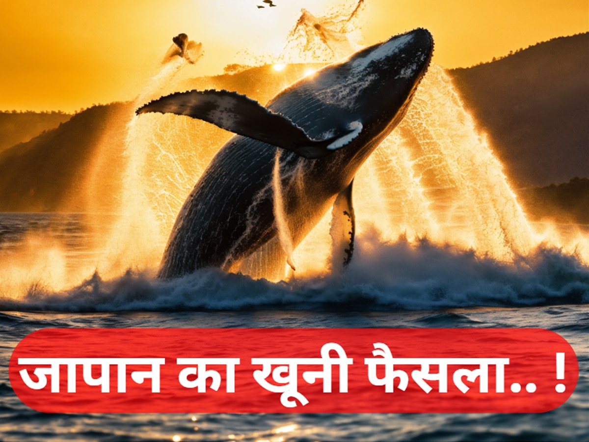 Japan: व्हेल की जान का दुश्मन क्यों बना जापान.. समंदर में कत्लेआम का बना लिया प्लान?