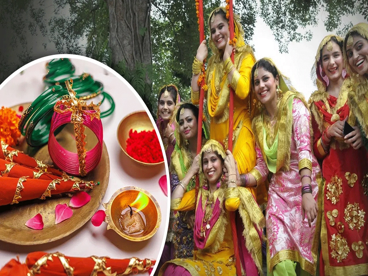Hariyali Teej 2024 Newly married women keep fast in this way