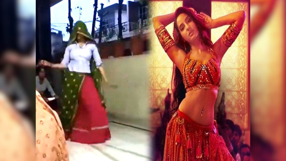 घाघरा-लूगड़ी पहनकर राजस्थानी बींदणी ने साकी-साकी गाने पर मचाया बवाल, लोग बोले- नोरा फतेही फेल