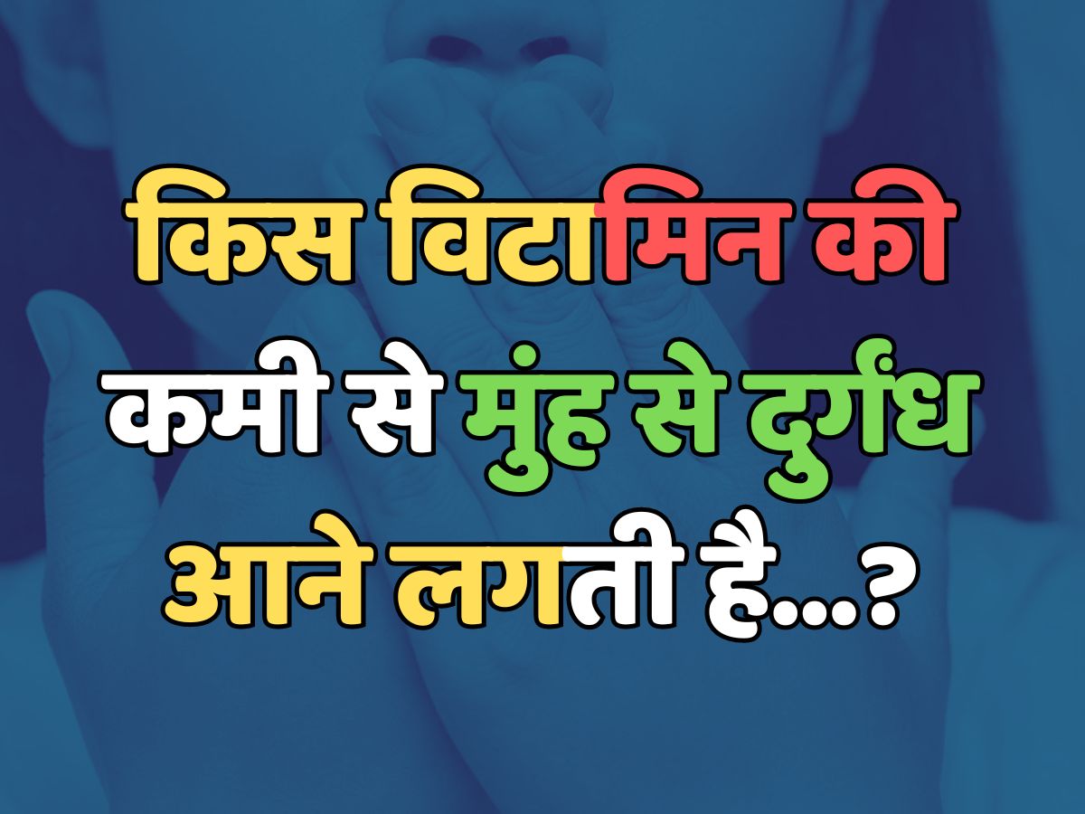Trending Quiz : किस विटामिन की कमी से मुंह से दुर्गंध आने लगती है? Trending Quiz : किस विटामिन की कमी से मुंह से दुर्गंध आने लगती है?