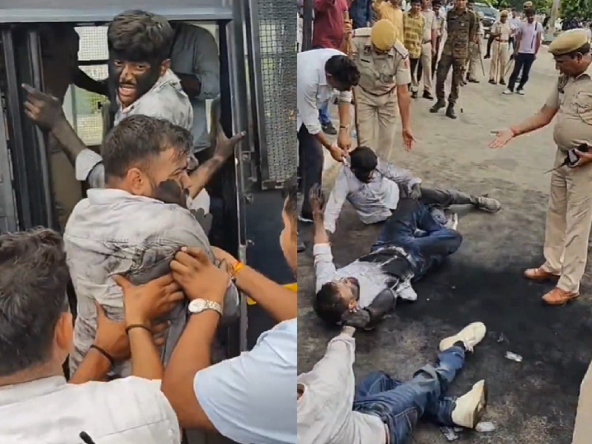 राजस्थान में छात्र संघ चुनाव की मांग तेज, प्रदर्शन कर रहे छात्रों घसीटते हुए गाड़ियों भरती दिखी पुलिस