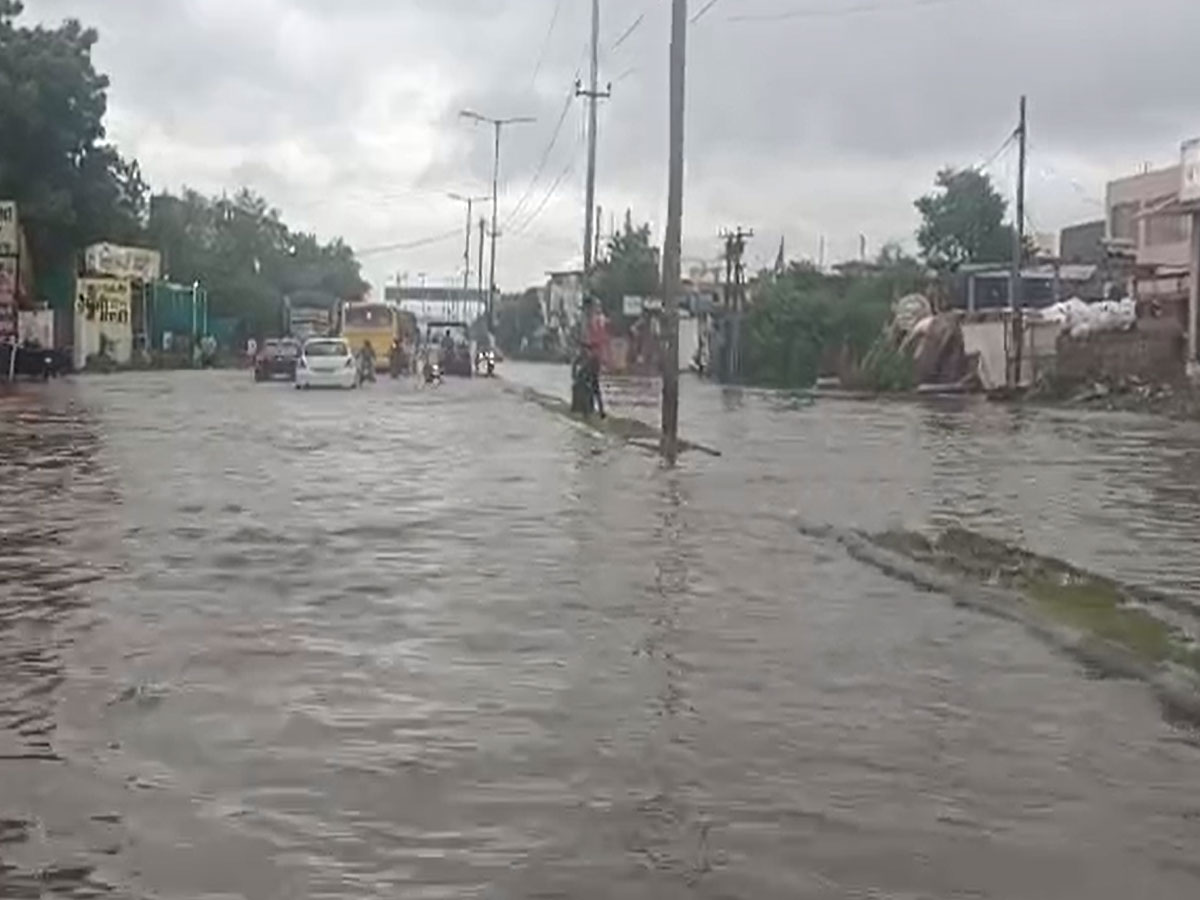 jodhpur news water logging on roads in satlana village see photos