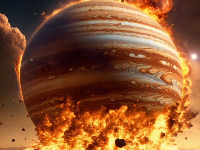 What if Jupiter hit Sun know its impact on earth | Sun-Jupiter Collide ...