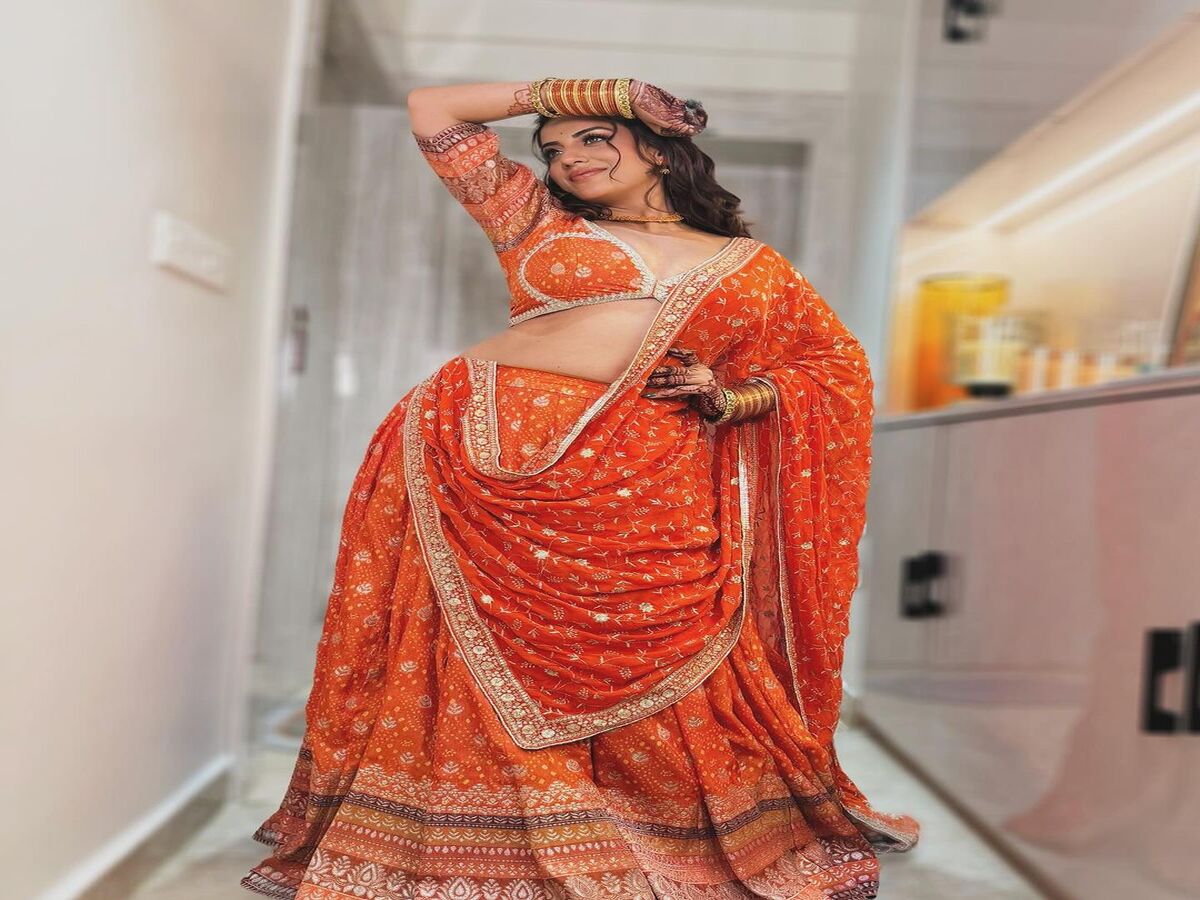 Orange Lehenga