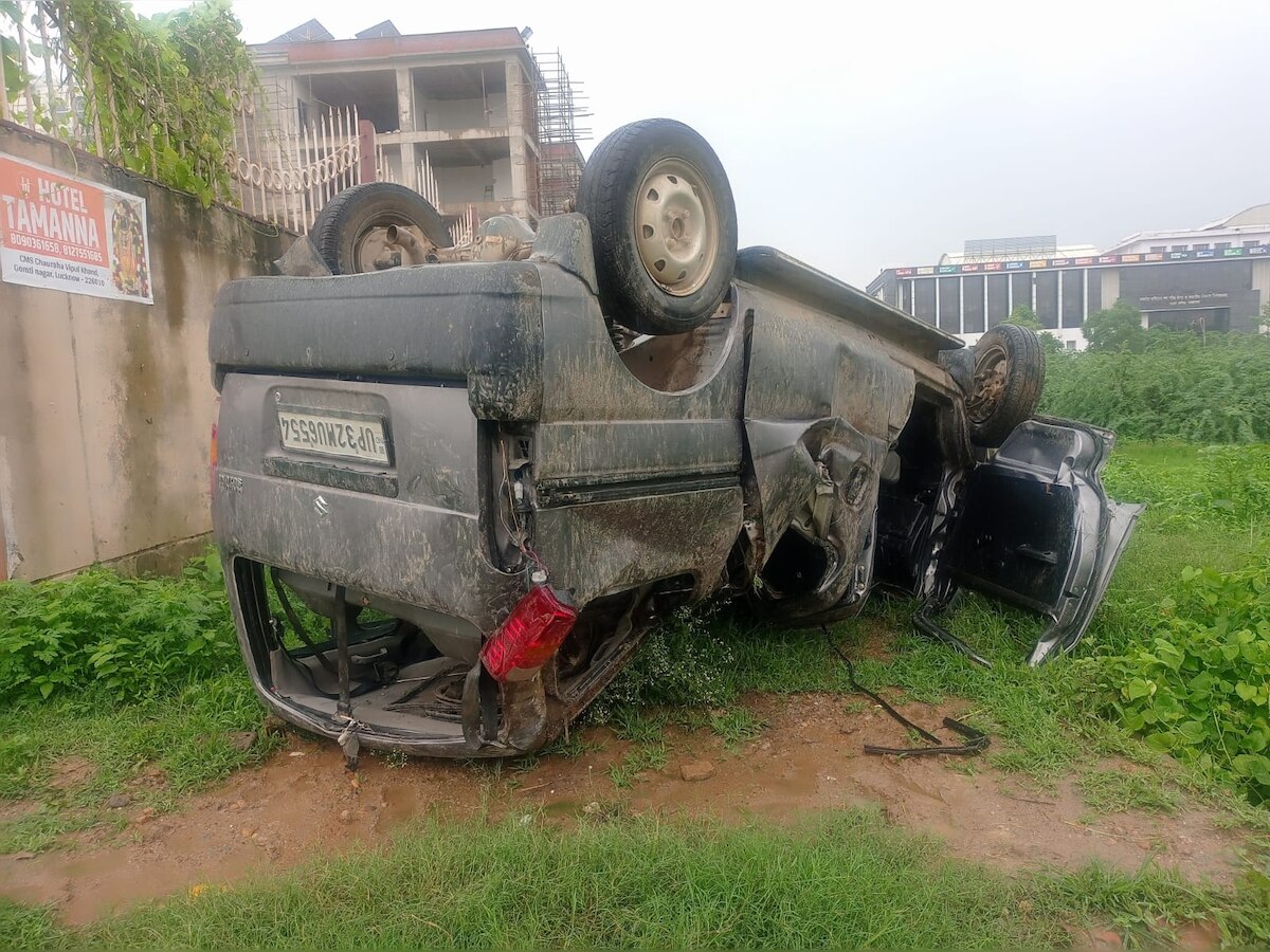 Lucknow CMS School Van collided