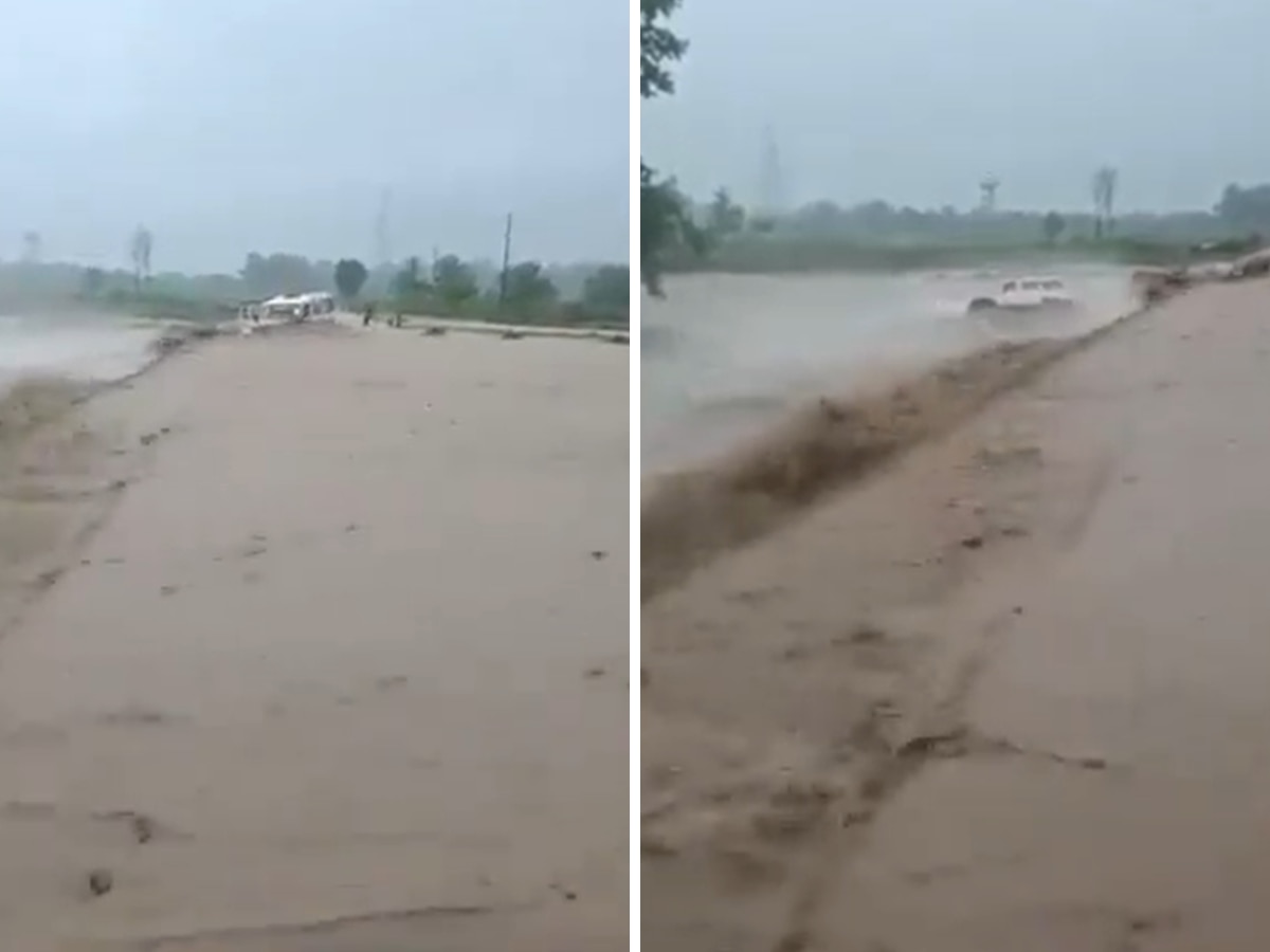 VIDEO: उफनते नाले में घुसा दी जीप... फिर जो हुआ रोंगटे खड़े कर देगा, बच्ची की मौत