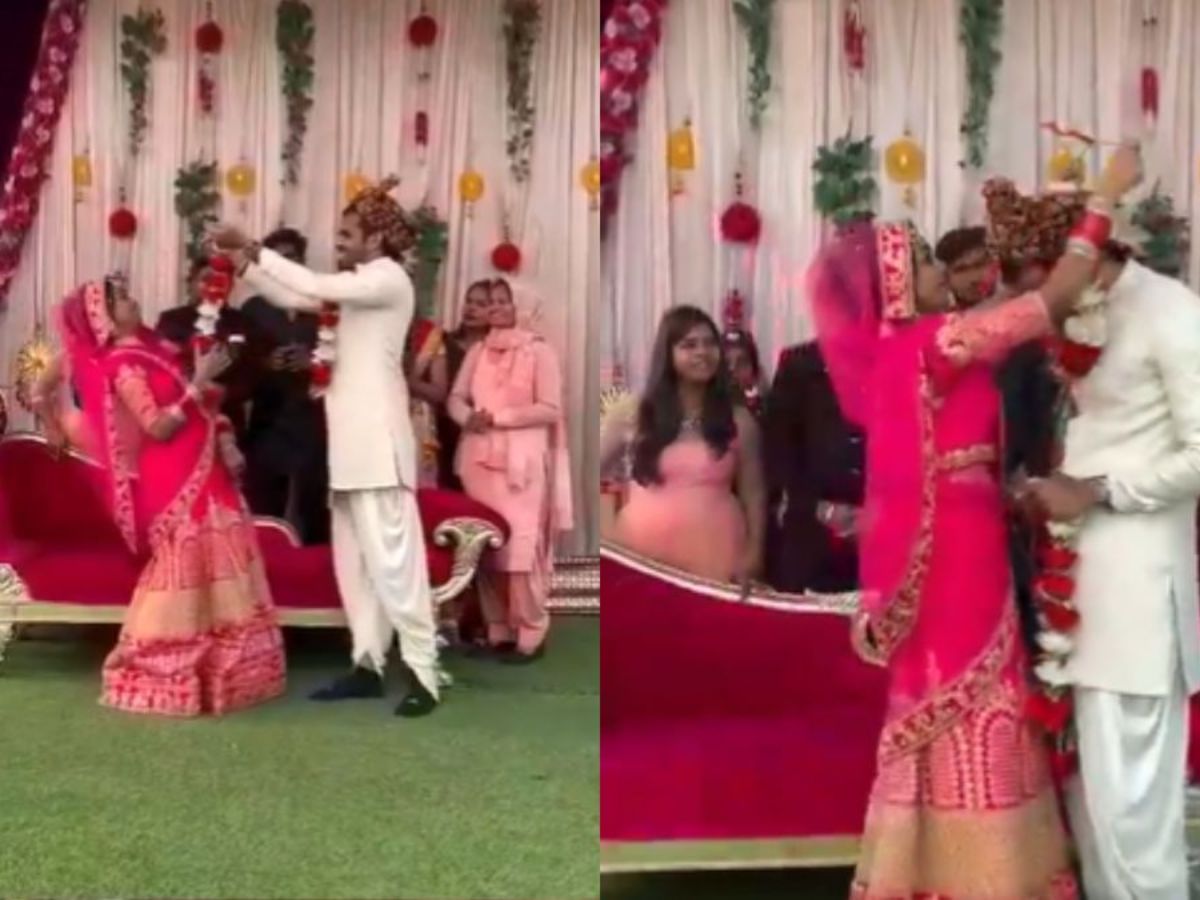 Bride Groom Viral Video: वरमाला पहनते हुए दुल्हन ने किया मजाक तो दूल्हे ने दे दिया धक्का, लोग बोले- मजाक अच्छा नहीं