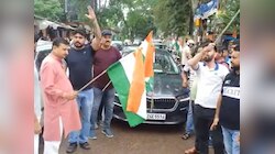 आजादी में शहीद हुए जवानों को श्रद्धांजलि देने के मक़सद से  निकाली गई तिरंगा यात्रा